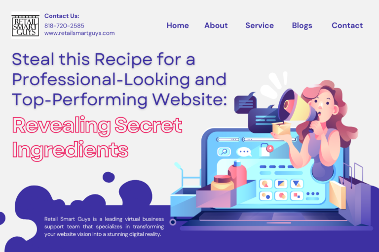 Steal this Recipe for a Professional-Looking and Top-Performing Website: Revealing Secret Ingredients